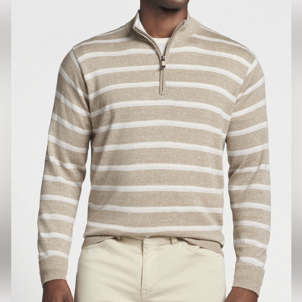 Peter Millar- brand new- smooth linen pullover